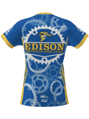 Podiumwear Women's Silver Short Sleeve MTB Jersey - NEW FABRIC 2025!