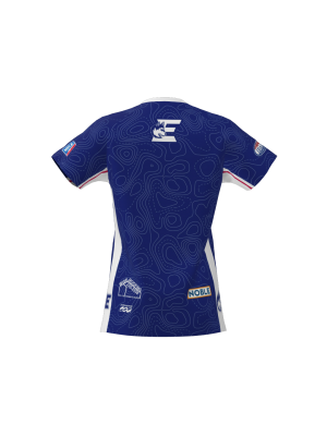 Podiumwear Women's Silver Short Sleeve MTB Jersey - NEW FABRIC 2025!