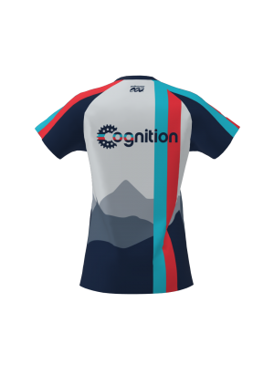 Podiumwear Women's Silver Short Sleeve MTB Jersey - NEW FABRIC 2025!