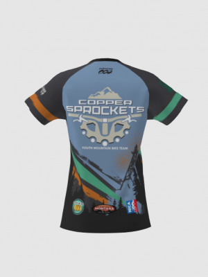 Podiumwear Women's Silver Short Sleeve MTB Jersey - NEW FABRIC 2025!