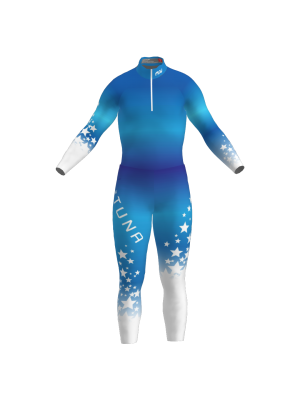 Podiumwear Nordic Child's Two-Piece Race Suit (Nordic Skiing) Front View