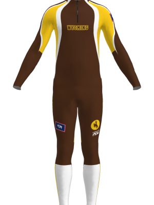 Podiumwear Men's Gold Two-Piece Race Suit