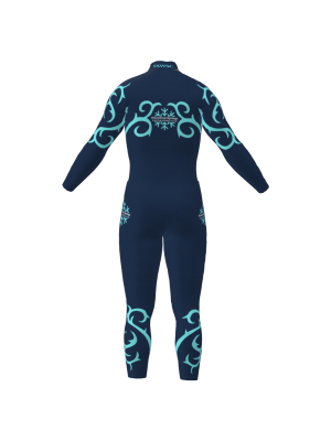 Podiumwear Nordic Child's Two-Piece Race Suit (Nordic Skiing) Back View