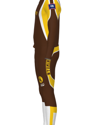 Podiumwear Men's Gold Two-Piece Race Suit