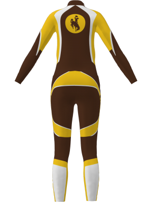 Podiumwear Women's Gold Two-Piece Race Suit