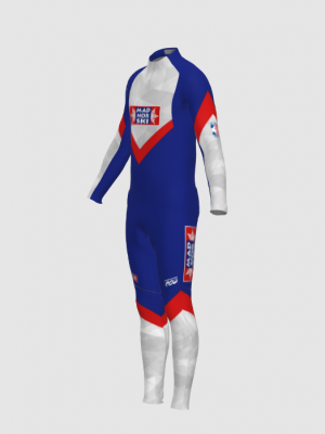 Podiumwear Men's Gold Two-Piece Race Suit