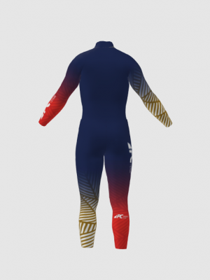 Podiumwear Nordic Child's Two-Piece Race Suit (Nordic Skiing) Back View