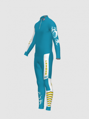 Podiumwear Men's Gold Two-Piece Race Suit