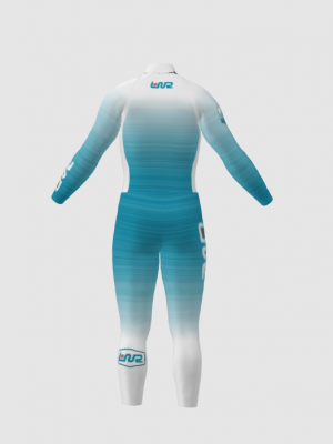 Podiumwear Nordic Child's Two-Piece Race Suit (Nordic Skiing) Back View