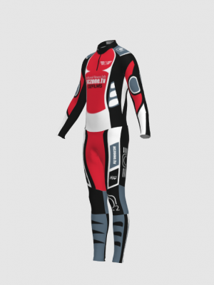 Podiumwear Men's Gold Two-Piece Race Suit