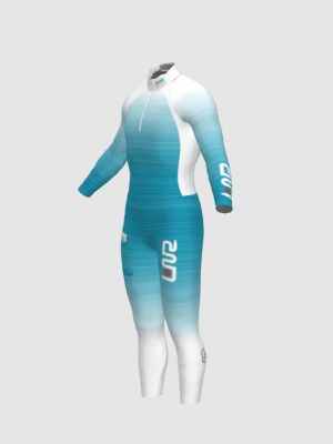 Podiumwear Nordic Child's Two-Piece Race Suit (Nordic Skiing) Side View