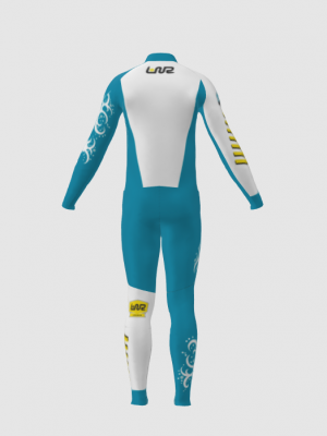 Podiumwear Men's Gold Two-Piece Race Suit