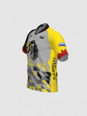 Podiumwear Men's Silver Short Sleeve MTB Jersey - New Fabric 2025!