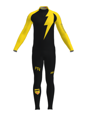 Podiumwear Men's Gold Two-Piece Race Suit