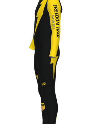 Podiumwear Men's Gold Two-Piece Race Suit