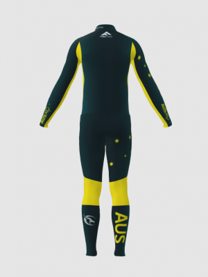 Podiumwear Men's Gold Two-Piece Race Suit