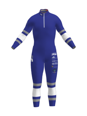 Podiumwear Nordic Child's Two-Piece Race Suit (Nordic Skiing) Front View