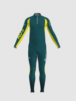 Podiumwear Men's Gold Two-Piece Race Suit