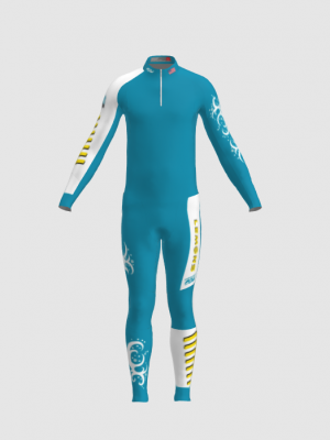 Podiumwear Men's Gold Two-Piece Race Suit