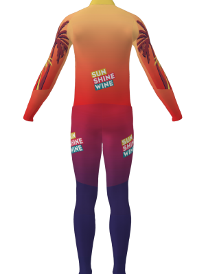 Podiumwear Men's Gold Two-Piece Race Suit