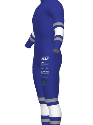 Podiumwear Nordic Child's Two-Piece Race Suit (Nordic Skiing) Side View