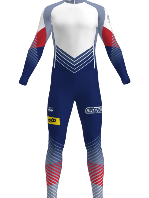 Podiumwear Unisex Silver Two-Piece Race Suit