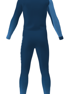 Podiumwear Unisex Silver Two-Piece Race Suit