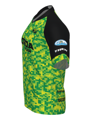 Podiumwear Men's Silver Short Sleeve MTB Jersey - New Fabric 2025!