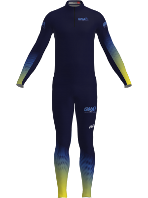 Podiumwear Men's Gold Two-Piece Race Suit