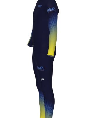 Podiumwear Men's Gold Two-Piece Race Suit