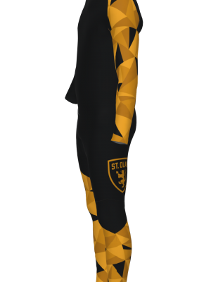 Podiumwear Men's Gold Two-Piece Race Suit