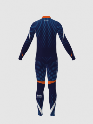 Podiumwear Men's Gold Two-Piece Race Suit