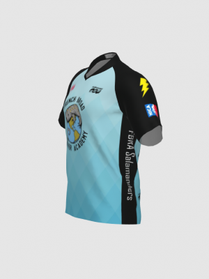 Podiumwear Men's Silver Short Sleeve MTB Jersey - New Fabric 2025!