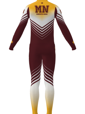 Podiumwear Men's Gold Two-Piece Race Suit