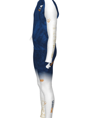 Podiumwear Men's Gold Two-Piece Race Suit