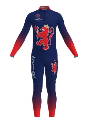 Podiumwear Men's Gold Two-Piece Race Suit