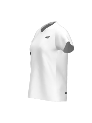 Podiumwear Women's Silver Short Sleeve MTB Jersey - NEW FABRIC 2025!
