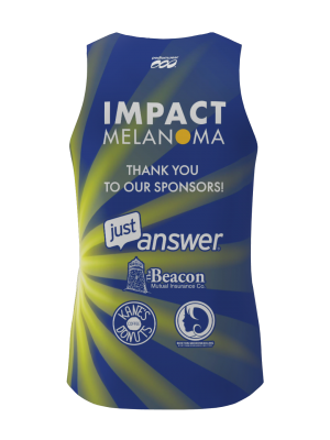 Podiumwear Men's Singlet (Nordic Skiing) Back View