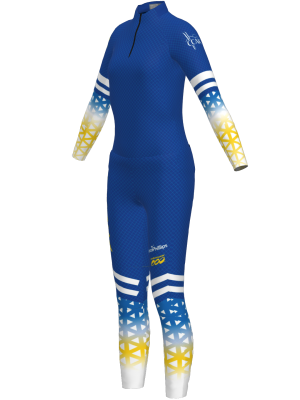 Podiumwear Women's Gold Two-Piece Race Suit