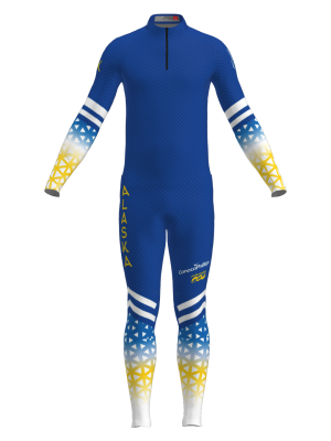 Podiumwear Men's Gold Two-Piece Race Suit