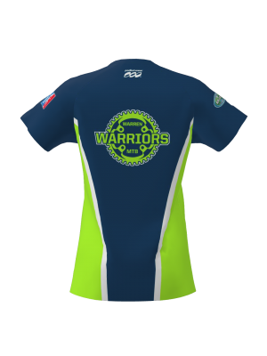 Podiumwear Women's Silver Short Sleeve MTB Jersey - NEW FABRIC 2025!