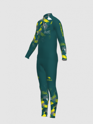 Podiumwear Men's Gold Two-Piece Race Suit
