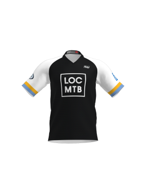 Podiumwear Men's Silver Short Sleeve MTB Jersey - New Fabric 2025!