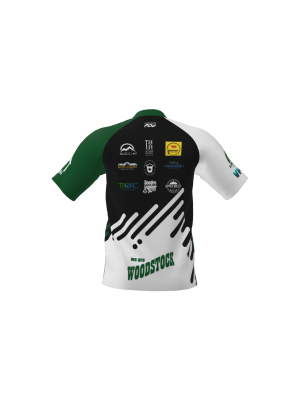Podiumwear Men's Silver Short Sleeve MTB Jersey - New Fabric 2025!