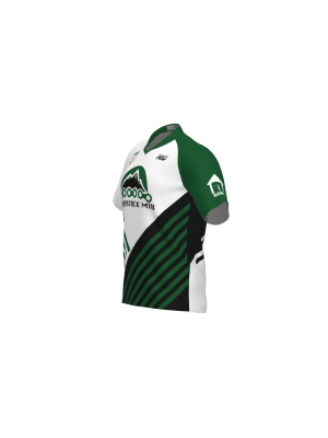 Podiumwear Men's Silver Short Sleeve MTB Jersey - New Fabric 2025!