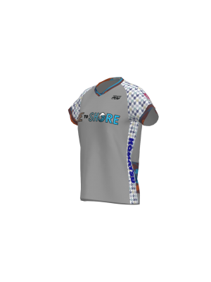 Podiumwear Women's Silver Short Sleeve MTB Jersey - NEW FABRIC 2025!