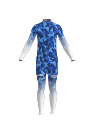 Podiumwear Men's Gold Two-Piece Race Suit
