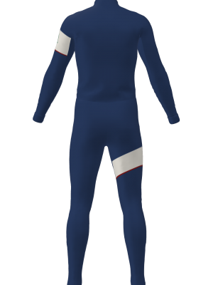 Podiumwear Unisex Silver Two-Piece Race Suit