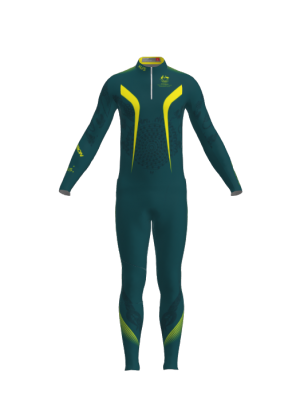 Podiumwear Men's Gold Two-Piece Race Suit
