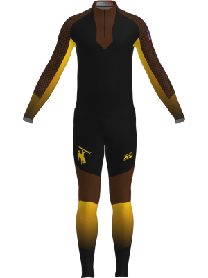 Podiumwear Men's Gold Two-Piece Race Suit